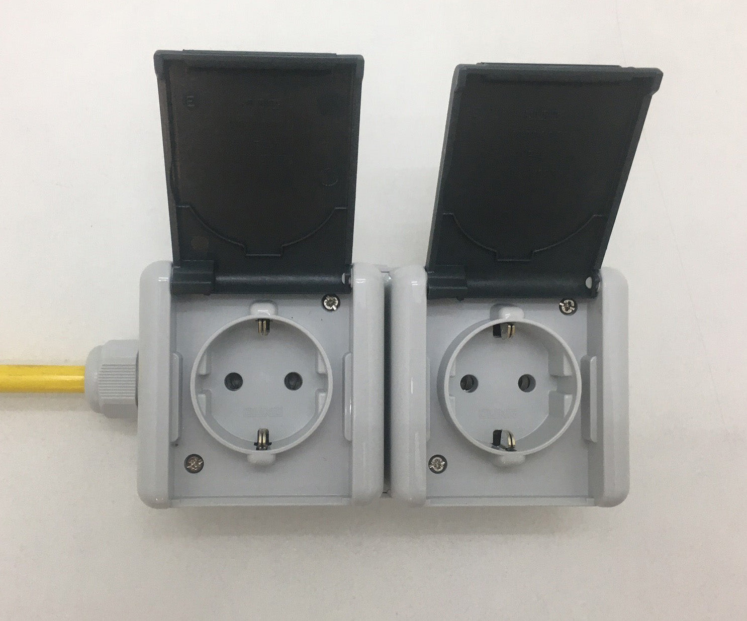 Power outlet European double