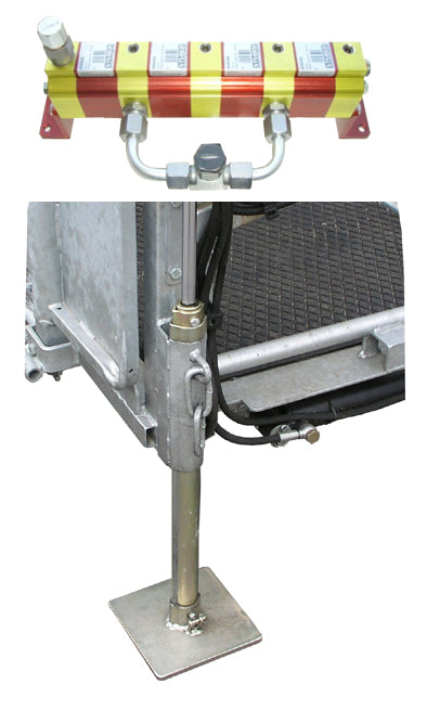 Lift for crush + oil flow divider