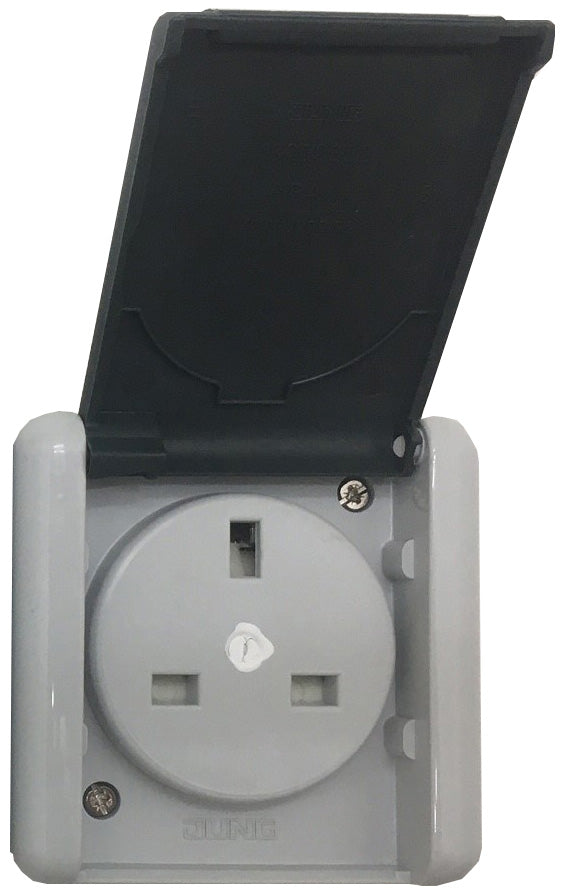 ASSEMBLY POWER OUTLET VERTICAL ENG. (2X L+R)