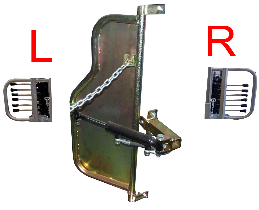 Both sides handle for plates against kicking