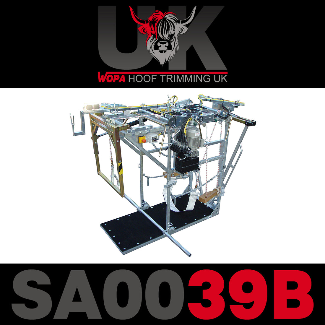 WOPA SA0039B Cattle Hoof Treatment Box (Hydraulic)