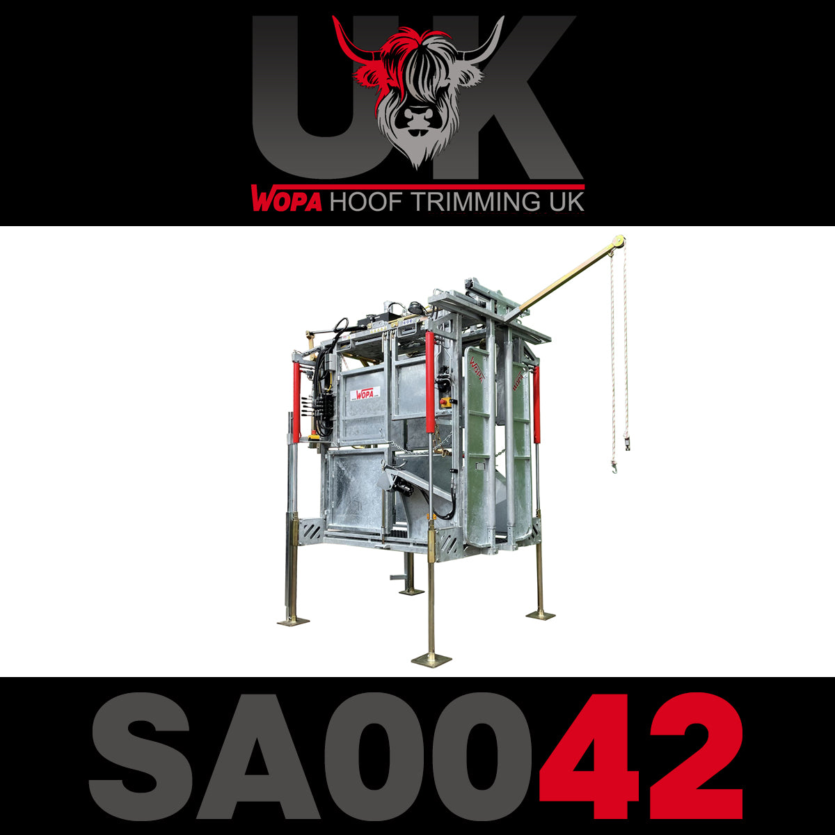 WOPA SA0042 Cattle Hoof Treatment Box (Hydraulic)