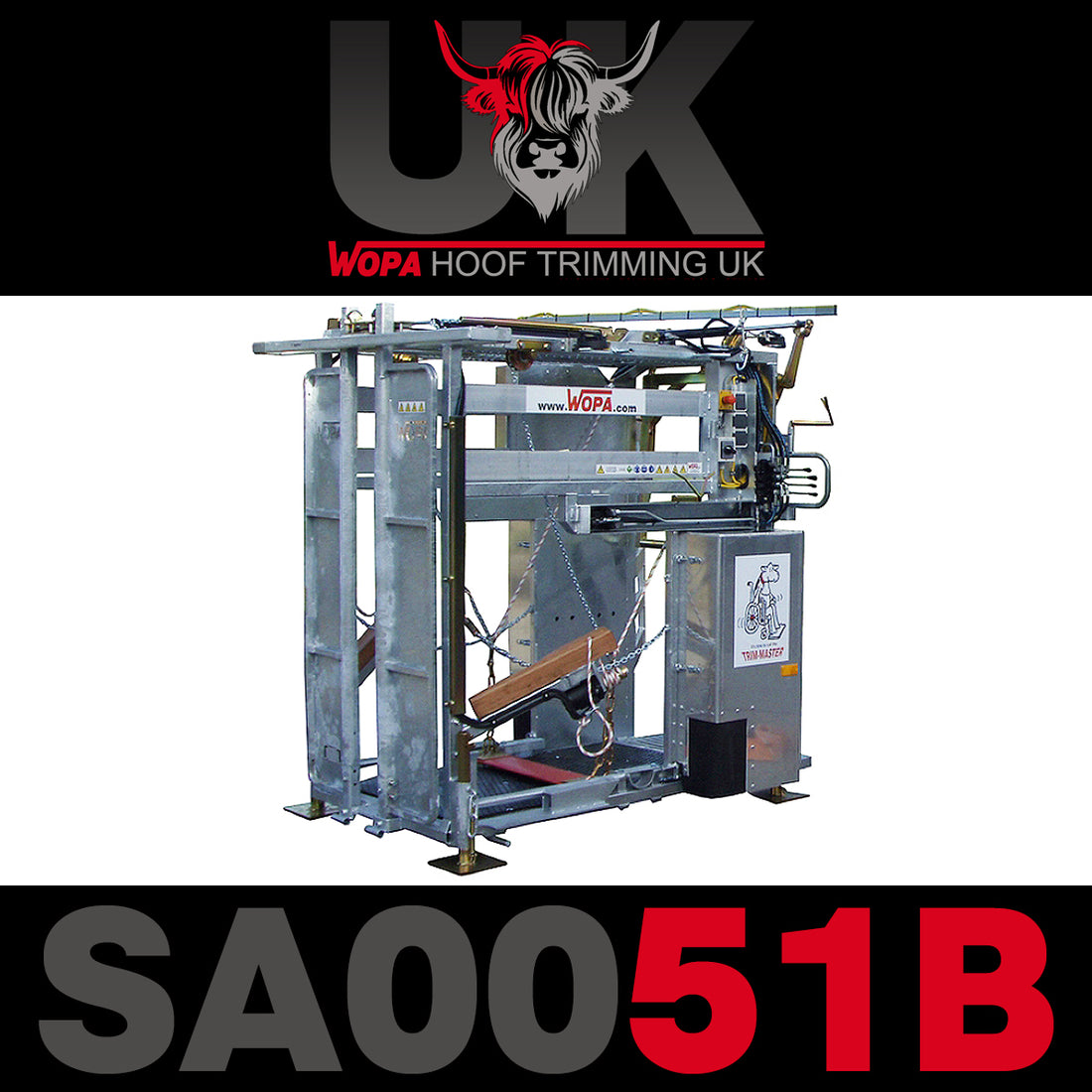 WOPA SA0051B Cattle Hoof Treatment Box (Hydraulic/Accumulator)